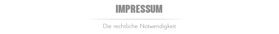 Ueberschrift Impressum